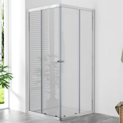 POINT Q 80x80 Clear Štvorcová sprchová zástena